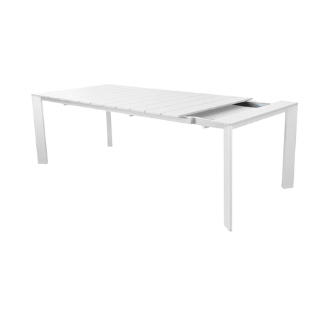 Tavolo "Barbados" allungabile telescopico per esterno e giardino, in alluminio 165/215 cm