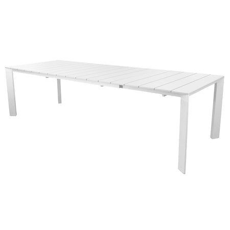 Tavolo "Barbados" allungabile telescopico per esterno e giardino, in alluminio 165/215 cm