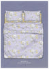 Completo lenzuola matrimoniale Atelier 31 Tessitura Randi in cotone percalle BCI con federe a volani, stile italiano sostenibile