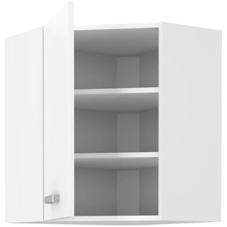 ATLAS Mobile angolare alto - Decoro bianco - L58x58cm