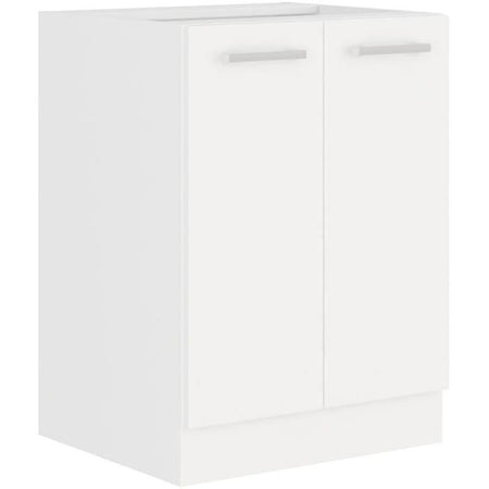 ATLAS Mobile basso con 2 ante - Decoro bianco - L60 cm - Venduto senza piano di lavoro
