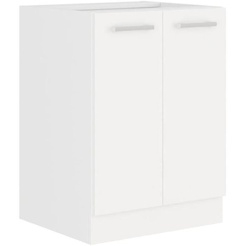 ATLAS Mobile basso con 2 ante - Decoro bianco - L60 cm - Venduto senza piano di lavoro