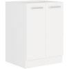 ATLAS Mobile basso con 2 ante - Decoro bianco - L60 cm - Venduto senza piano di lavoro