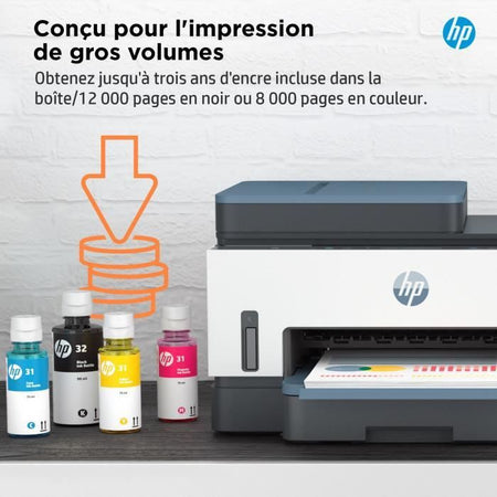 Stampante multifunzione a colori HP Smart Tank 7306 con serbatoio di inchiostro