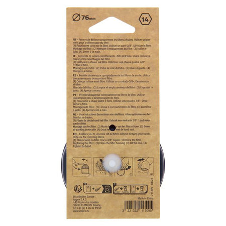 Chiave a campana per filtro olio PRECISION-STEEL D76 - chiave per filtri