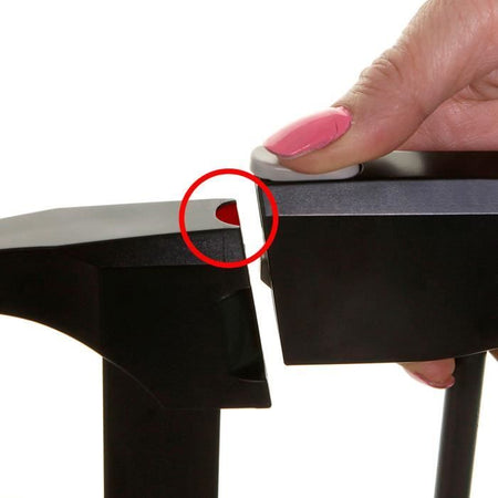 Barriera di sicurezza - DREAMBABY - DENVER - 3 pannelli - 85,5-200 x 74 cm - Bidirezionale - Nera