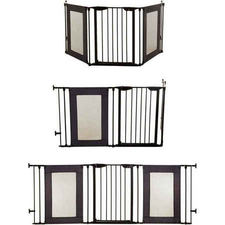 Barriera di sicurezza - DREAMBABY - DENVER - 3 pannelli - 85,5-200 x 74 cm - Bidirezionale - Nera