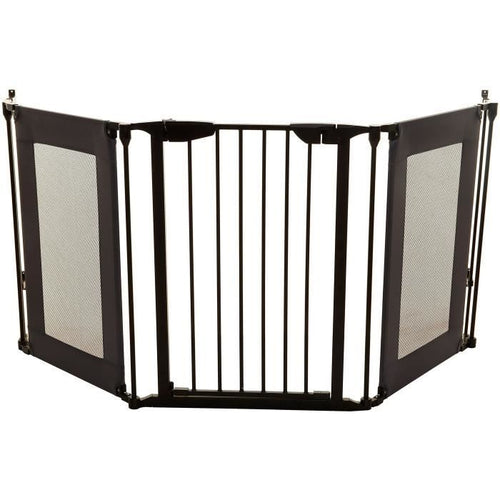 Barriera di sicurezza - DREAMBABY - DENVER - 3 pannelli - 85,5-200 x 74 cm - Bidirezionale - Nera