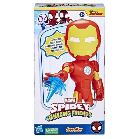 Spidey Iron Man Figura 22 cm, Giocattolo per bambini, da 3 anni, Hasbro Marvel Spidey e i suoi fantastici amici