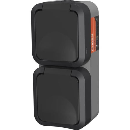 Presa doppia - QUARX - Aqua Pro - Esterno, verticale, IP55, 250V, 16A