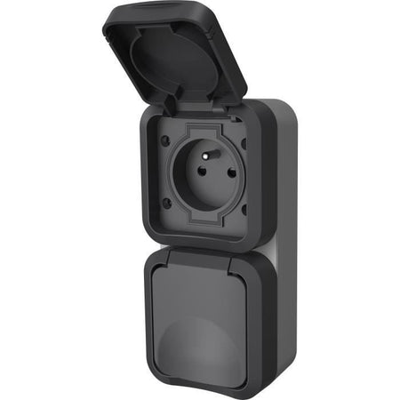 Presa doppia - QUARX - Aqua Pro - Esterno, verticale, IP55, 250V, 16A