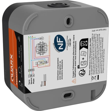Pulsante - QUARX - Aqua Pro - Esterno, 250V, 10A, IP55, conforme NF