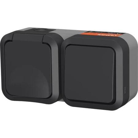 Presa doppia - QUARX - Aqua Pro - Esterno, verticale, IP55, 250V, 16A