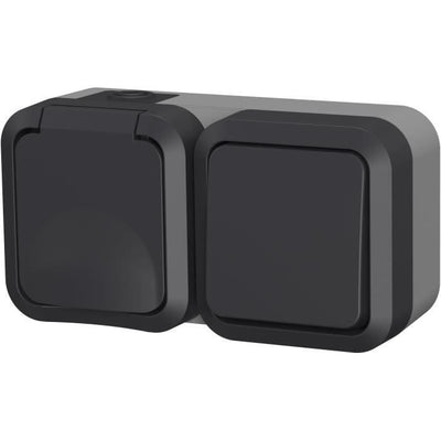 Presa doppia - QUARX - Aqua Pro - Esterno, verticale, IP55, 250V, 16A