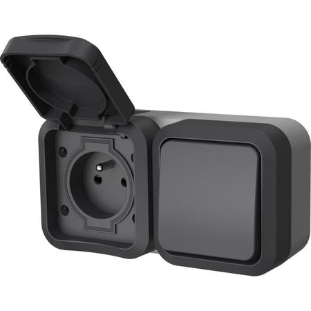 Presa doppia - QUARX - Aqua Pro - Esterno, verticale, IP55, 250V, 16A