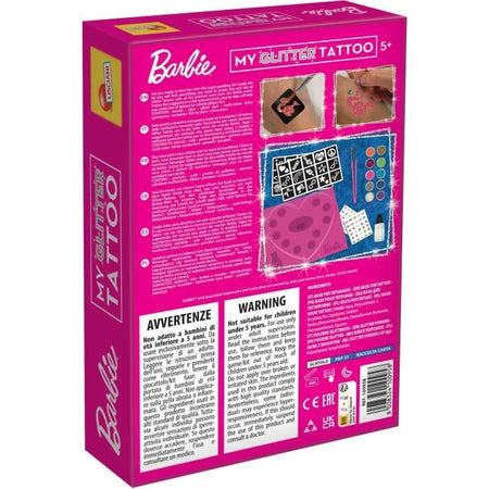 Kit Tatuaggi Glitter Barbie - LISCIANI GIOCHI - Crea tatuaggi colorati e scintillanti
