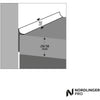 Guarnizione di Tenuta - NORDLINGER PRO - 3 m - Grigio Alluminio