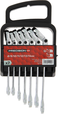 7 Chiavi combinate a cricchetto - PRECISION STEEL