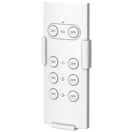 Confezione da 2 prese telecomandate per uso esterno + telecomando - GAO - 230 V - Nero