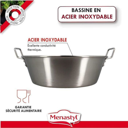 Marmellatiera - MENASTYL - 4615452 - Acciaio inox - 40,5 cm