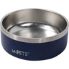 Ciotola - M PETS - ESKIMO - Doppia parete 1,25 L - Nera - Acciaio inossidabile, antiscivolo, inodore, antiruggine, lavabile