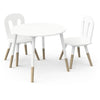 Set 1 tavolo + 2 sedie - FIMIANA - Stile scandinavo - Bianco opaco / Rovere Kronberg - DEMEYERE