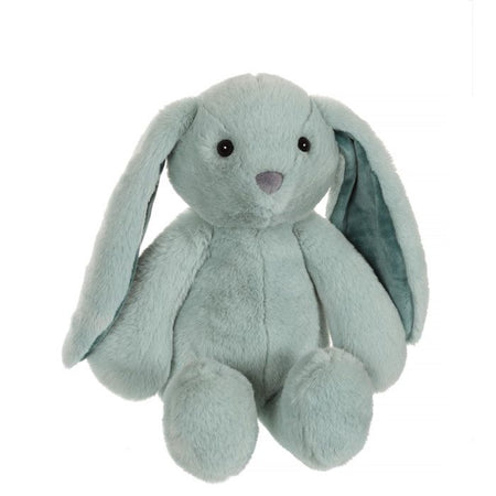 Peluche coniglietto alla moda - GIPSY TOYS - Verde acqua, 28 cm