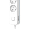 Multipresa - QUARX - 4 prese - Con interruttore, cavo 3m