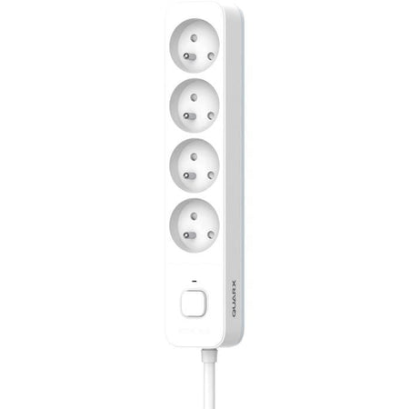 Multipresa - QUARX - 4 prese - Con interruttore, cavo 3m