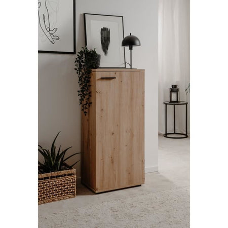 Scarpiera Satos - Rovere Artisan - 100 x 110 x 34 cm - Capacità 12 paia