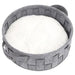 Cestino - M PETS - Feltro riciclato ECO - 40 x 40 x 15 cm - Comodo - Cuscino morbido - Maniglie integrate