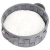 Cestino - M PETS - Feltro riciclato ECO - 40 x 40 x 15 cm - Comodo - Cuscino morbido - Maniglie integrate