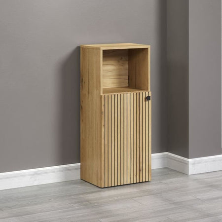 Mobiletto da bagno - Decoro rovere - L40 x A95 x P31 cm - PURE BLISS