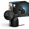 Telecamera cablata Philips Hue Secure con supporto da tavolo - HD 1080P - Per interni o esterni - Nero