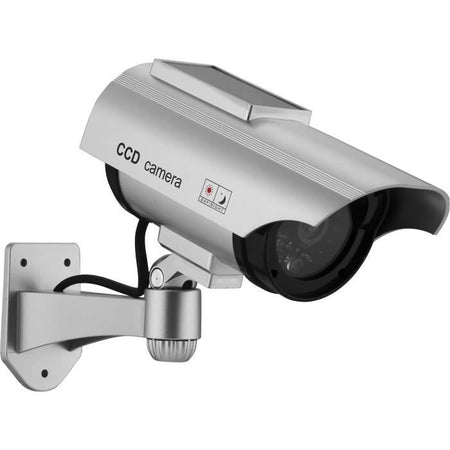 Telecamera fittizia solare - LINK2HOME - Flash rosso, batterie ricaricabili, ABS resistente