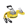 Slackline - SCHILDKROT - 15 m di lunghezza x 5 cm di larghezza - Cricchetto in metallo - Cinghia di allenamento inclusa - Max 150 kg