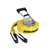 Slackline - SCHILDKROT - 15 m di lunghezza x 5 cm di larghezza - Cricchetto in metallo - Cinghia di allenamento inclusa - Max 150 kg