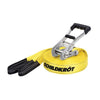 Slackline - SCHILDKROT - 15 m di lunghezza x 5 cm di larghezza - Cricchetto in metallo - Cinghia di allenamento inclusa - Max 150 kg