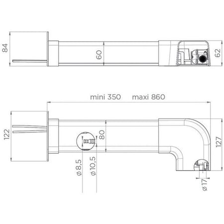 Pompa di sollevamento condensa - SFA - Sanicondens Clim Pack S - Scivolo bianco - Kit di installazione completo - 21 dBA