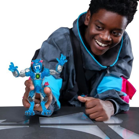 Action figure - MRBEAST LAB - Stealth Panther - 13 cm - Corpo blu traslucido - 20 punti di articolazione