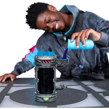 Action figure - MRBEAST LAB - Stealth Panther - 13 cm - Corpo blu traslucido - 20 punti di articolazione