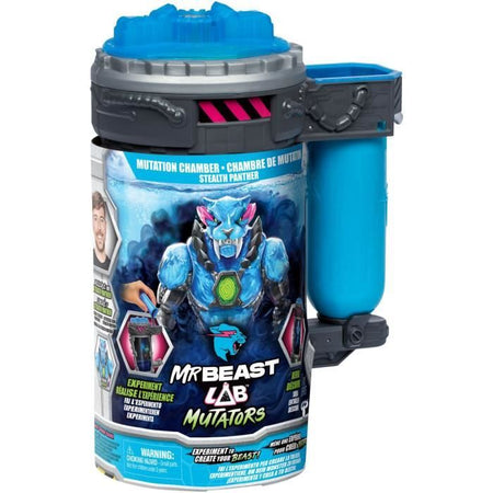 Action figure - MRBEAST LAB - Stealth Panther - 13 cm - Corpo blu traslucido - 20 punti di articolazione