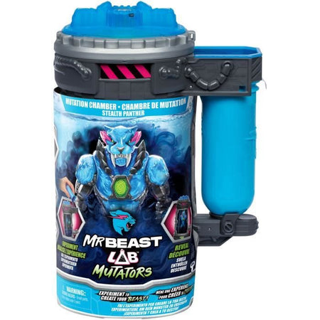 Action figure - MRBEAST LAB - Stealth Panther - 13 cm - Corpo blu traslucido - 20 punti di articolazione