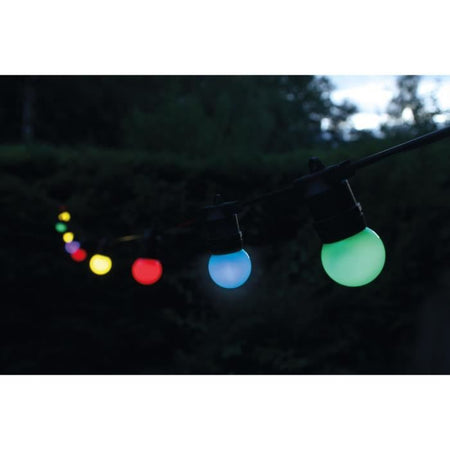 Ghirlanda - Colorado - 5 m - Lampadine colorate - Nero