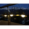Ghirlanda solare - Luna - 5 m - Nero - 10 lampadine - 50 lumen - Ricaricabile tramite USB