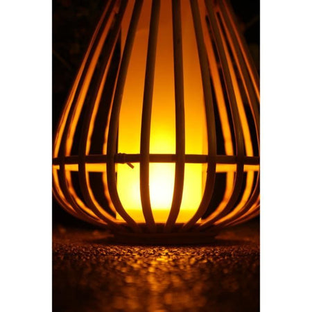 Lampada solare in bambù - Marta - Beige