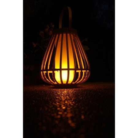 Lampada solare in bambù - Marta - Beige