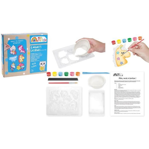 Kit di creazione di magneti unicorno - Creative Leisure - MANO DELL'ARTISTA - Dai 5 anni
