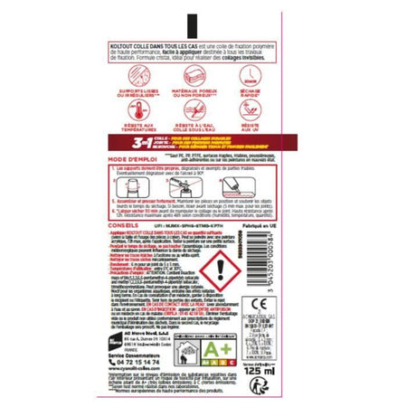 Colla fissante e sigillante - CYANOLIT - Crystal - Tubetto da 125 ml - Trasparente - Pratica e flessibile