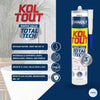 Adesivo di fissaggio e sigillatura - CYANOLIT - Total tech - Crystal - Cartuccia da 290 ml - Trasparente - Multimateriale e flessibile